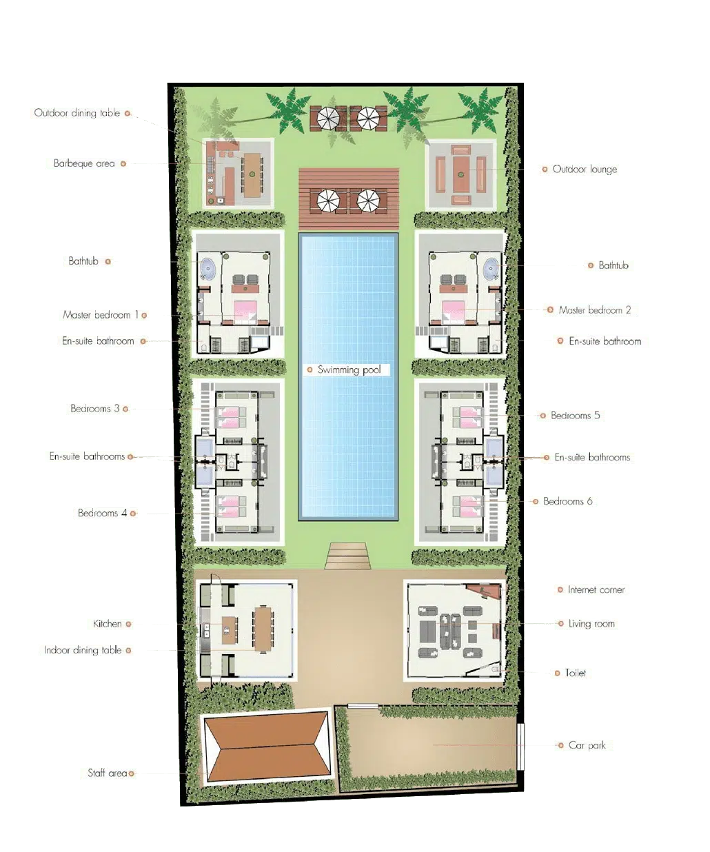 Villa - Beach Front (6 Bedrooms) - באן מיקה | Baan Mika - תמונה 2