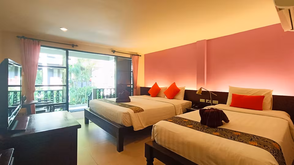 Standard Triple Room Garden View - צ'אוונג גרדן ביץ' ריזורט | Chaweng Garden Beach Resort - תמונה 3