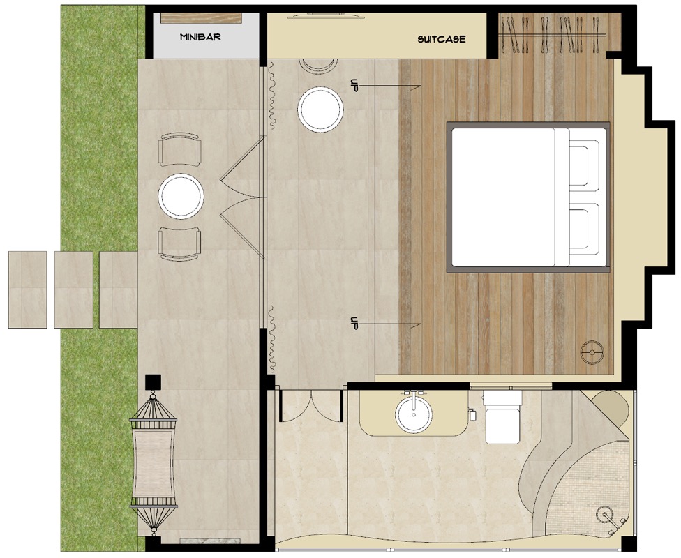 Tropical Suite Partial Seaview - זאזן בוטיק קוסמוי | Zazen Boutique Resort & Spa - תמונה 2